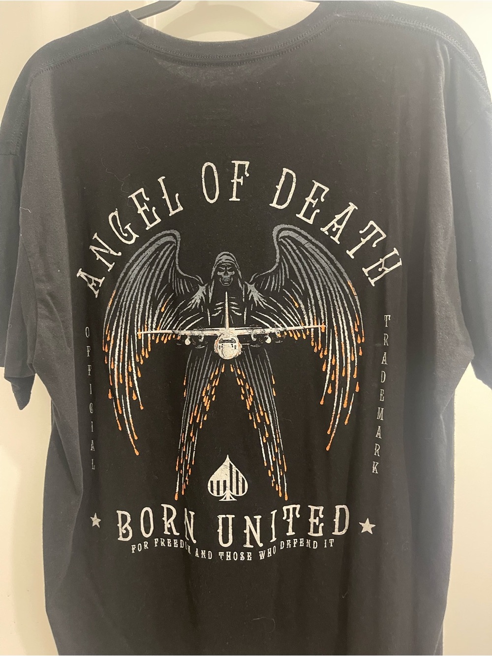 Angel of Death Graphic Black Short Sleeve Tee